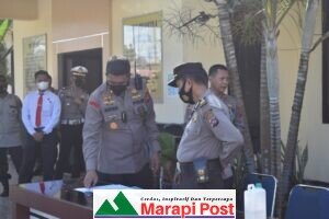 Meningkatkan Pengawasan Senpi, Kapolres Pasbar Periksa Kelengkapan