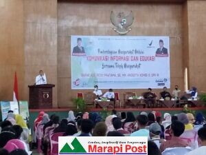 Giat Sosialisasi Anggota DPR RI Ade Rizki Pratama di Lubuk Basung Sukses