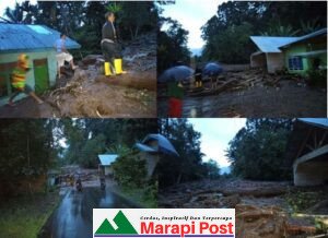 Sungai Tampang Terkepung, Jalan Darat Ditutupi Material Longsor