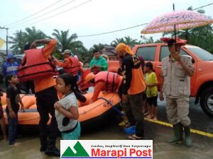 Dua Sungai Meluap di Ranah Batahan, 255 Rumah Warga Terendam Banjir