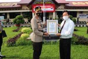 Polres Agam Terima Penghargaan dari Lemkapi