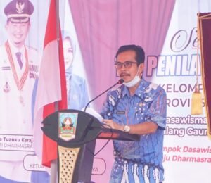 Dasawisma Anggur 6 Sialang Gaung Dinilai Tim Provinsi