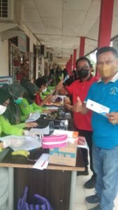 Pus. Sungai Dareh Gandeng Disdidik Dharmasraya Vaksinasi ke Tiga