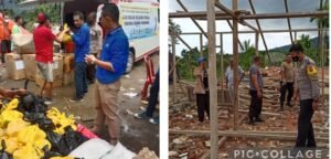 Bantuan Gempa Pasaman Terus Berdatangan, Polres Bangun Huntara