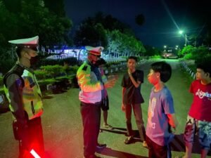 Satlantas Polres Agam Tertibkan Kawasan Sport Centre Dari Balap Liar