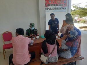 Masyarakat Tuapejat, Sipora Utara  Ikuti Vaksinasi Coronavac dan  Frizer