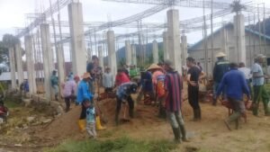 Untuk Shalat Idul Fitri, Masyarakat Gelar Goro Timbun Lokasi Masjid