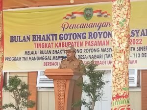 Bupati Pasaman H Benny Utama Canangkan Bulan Bhakti Tahun 2022 