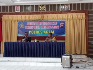 Tekan Pelanggar Lalin, Polres Agam Berdayakan Bhabinkamtibmas Garda Terdepan 