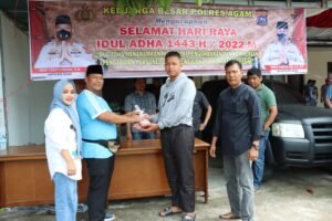 Hari Raya Kurban 1443 H, Polres Agam Sembelih 4 Ekor Sapi