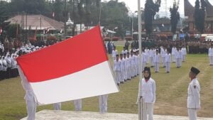 Paskibra SMAN 1 Matur Sukses Kibarkan Bendera HUT RI ke-77 Tahun 2022