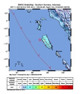 Gempa Menggoyang Mentawai, Dirasakan di Lubuk Basung