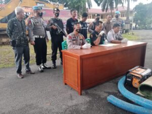 Polres Pasaman Barat, Jelaskan Kasus Penambangan Emas Liar Pasbar