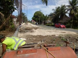 Jalan Kp Tangah, 9 Lokasi Belum Dikerjakan, Belum Bayar Ganti Rugi