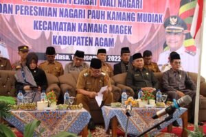 Dua Nagari Kamek Resmikan Definitif, Ketua DPRD Agam Hadiri Pelantikan PJ