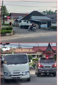 Proboden, Pengendara Masih Masuk Pertigaan Depan Mapolres Agam