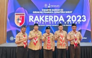 Pimpinan Kwarcab 0306 Agam dan Andalan Raker Tahun 2023 di Padang