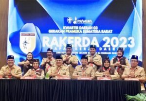 Ketua Harian Kwarda Sumbar, Tutup Rakerda Kwarda 03 GP Sumbar 2023