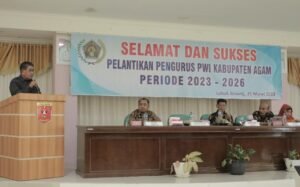 Bupati Agam Ajak Pers PWI Agam Turut Memajukan Agam