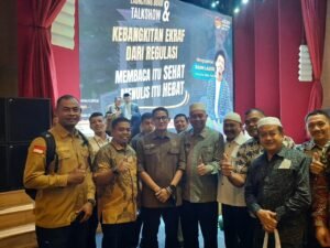 Bupati Pasbar Hadiri Launching Buku dan Talkshow Kebangkitan Ekraf
