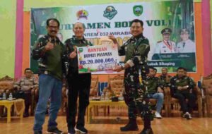 Wabup Pasaman Tutup Turnamen Volly Ball Danrem 032 Wirabraja Cup 2023