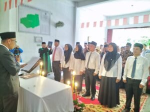Pj. awali Nagari  Ampek Koto  Barat, Lantik 6  Perangkat, Wali Jorong