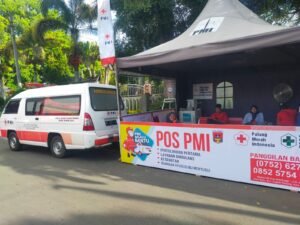 PMI Kota Bukittinggi Buka Posko Siap Layanan Beri Kenyamanan Masyarakat