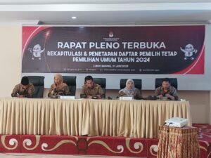 KPU Agam Gelar Rapat Pleno Terbuka Rekapitulasi DPT Pemilu 2024
