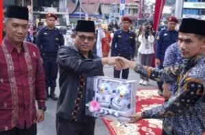 Estafet Perjalanan Kirab Pemilu 2024, Jalur l Sumatera Tiba di Bukittinggi