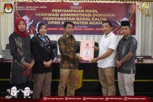 KPU Agam Sampaikan Hasil Vermin Balon Anggota DPRD Agam