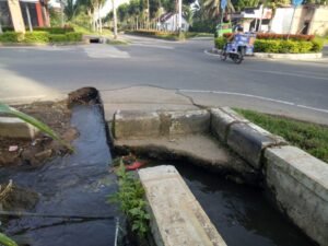 Belum Satu Tahun, Gorong-gorong Jalan Kawasan Sport Centre Rusak