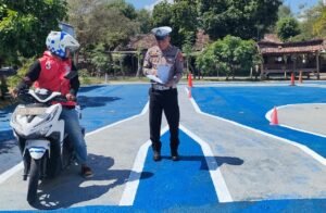 Sat Lantas Polres Bima Kota Berlakukan Uji Praktek SIM Sistem Baru