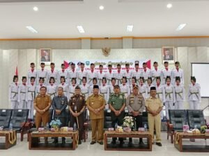 Bupati Pasaman Kukuhkan Pasukan Pengibar Bendera Pusaka Tahun 2023