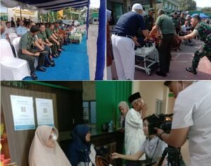 Memperingati HUT TNI ke-78, Korem 032 Wirabraja, Gelar Bhakso Kesehatan