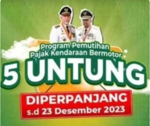 Pemutihan Pajak Kendaraan Bermotor di Perpanjang Sampai Desember 2023