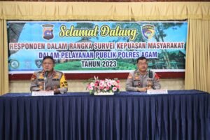 Polres Agam Survei Pelayanan Publik, Komit Laksanakan Pembenahan