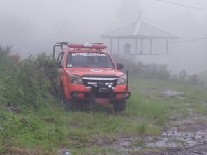 Mobnas BPBD Sudah Lama Parkir di Rerumputan Kelok 31 Maninjau