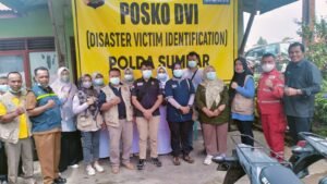 Tim DVI Polda Sumbar Dirikan Posko Evakuasi Korban Marapi di Batu Palano