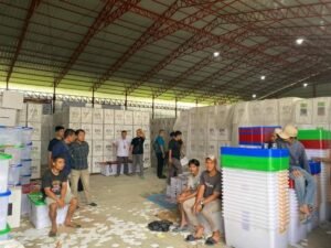 Pedistribusian Logistik Pemilu 2024 ke Kecamatan, Dilepas Bupati Tanah Datar