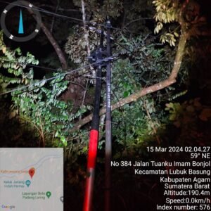 Telkom Tanggap, Begitu Dapat Informasi Kabel Jatuh, Langsung Turun Lapangan