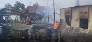 Kebakaran Hebat, Hanguskan 6 Unit Rumah di Balingka Tak Ada Korban Jiwa