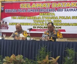Kinerja Polres Agam Diaudit Itwasda Polda Sumatera Barat