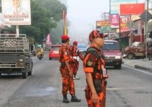 Lalulintas Padat, Ormas PP Bukittinggi Bantu Pengamanan Mudik Lebaran