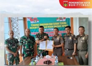 Pemko Bukittinggi dan KOREM 032/Wirabraja Tandatangani NPHD