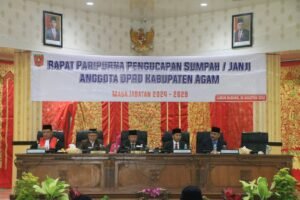 45 Anggota DPRD Agam Resmi Dilantik, Diantaranya 23 “Wajah Baru”