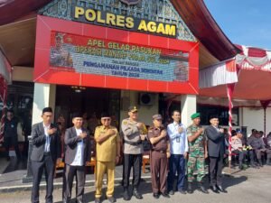 Polres Agam Apel Gelar Pasukan Operasi Mantap Praja Singgalang 2024