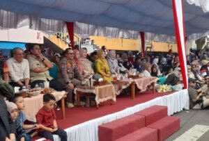Pawai Alegoris Hari-Hari Terakhir Kegiatan, Bupati Diguyur Hujan Lebat