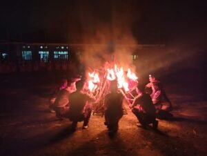 Tingkatkan Motivasi, Kakwaran Ampek Angkek Gelar Aksi Apel Api Unggun