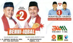 Tunggu Hitungan KPU, Pasangan Benni Warlis-M. Iqbal Menang Pilkada Agam