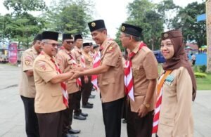Kwarcab 0304 Tanah Datar Apel Harpram ke 63, Serahkan Satya Lencana